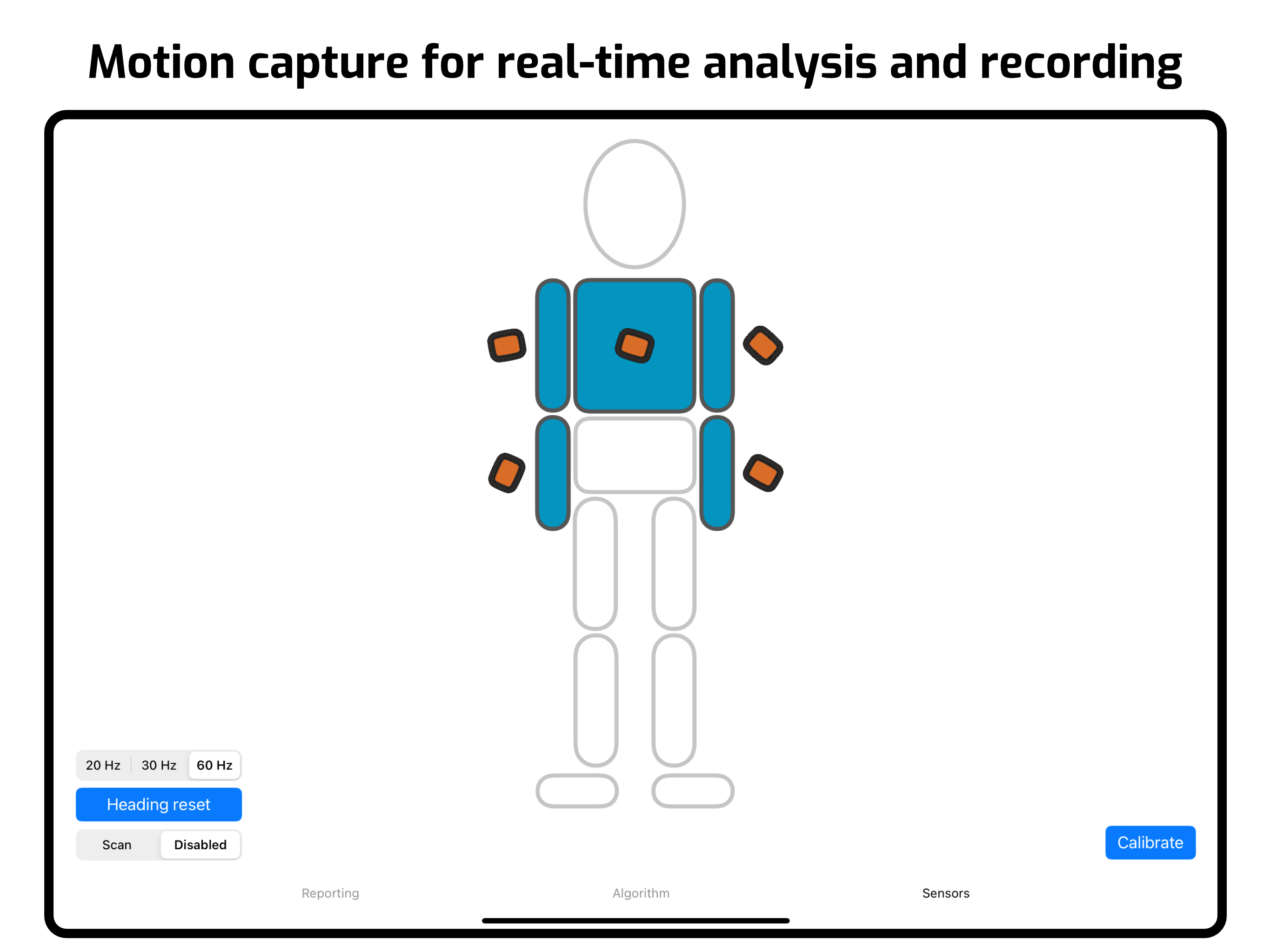 Supported sensors and input data sources